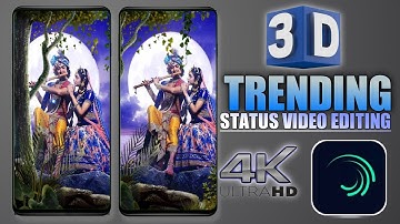 3D Trending Behind Object Status VideoEditing l| Alight Motion 4k Full Screen Moving Editing 2021