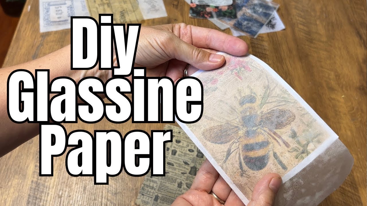 Make Your Own Glassine Paper  Budget-friendly Crafting Idea 