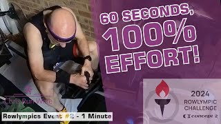 Concept 2 Rowlympics 1-Minute Rowing Challenge - Event #2