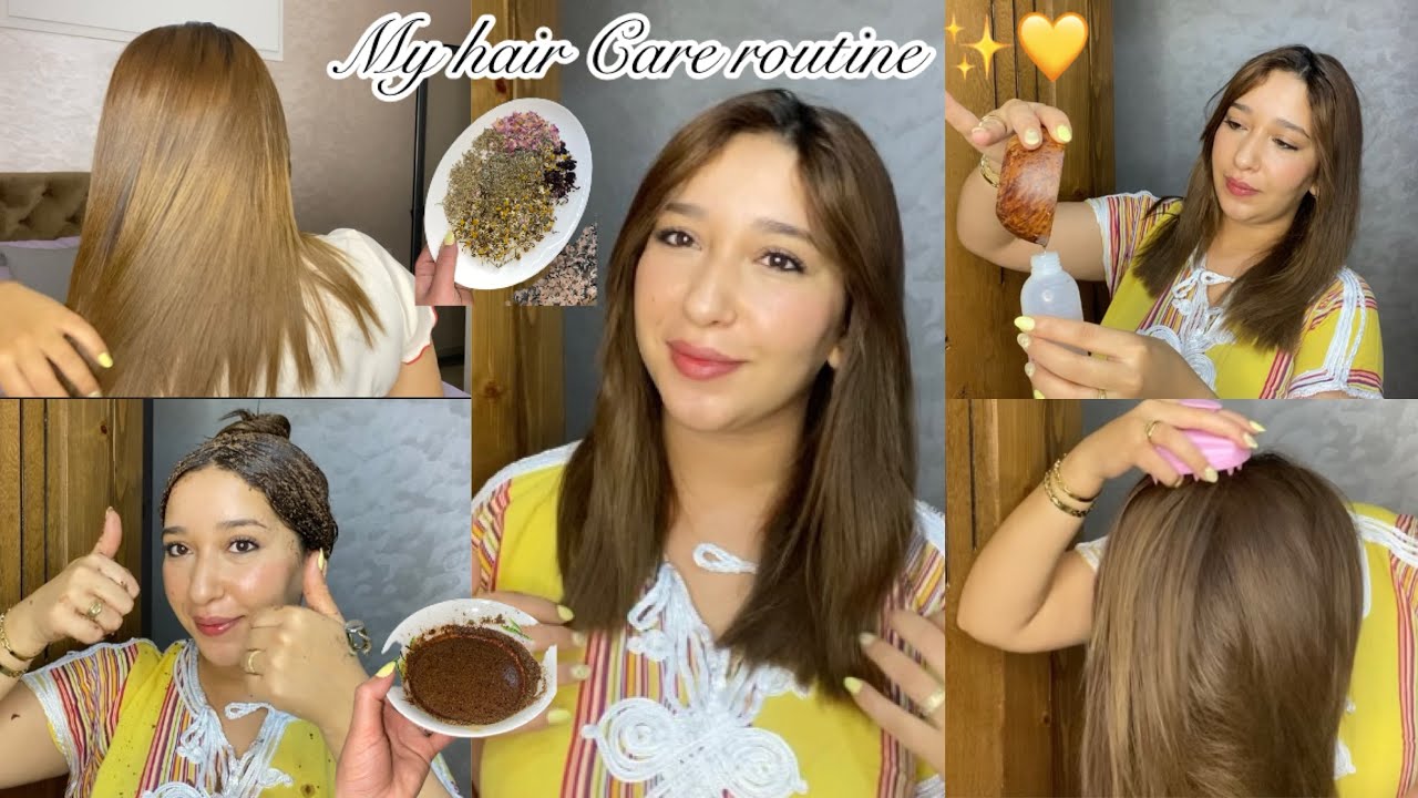 كل ماتحتاجينه للعناية الأسبوعية بالشعر😍إلا تبعتي هاد الخطوات غادي يطواليك فمدة قصيرة🫰🏻