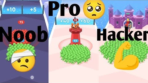 Noob vs Pro vs Hacker | count master