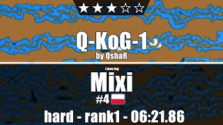 Mixi - rank1 | Q-KoG-1 by QshaR | 06:21.86 | HARD ★★★✩✩ | DDraceNetwork (KoG)