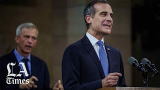 Workers on the front lines can get tested even if they’re asymptomatic, says Garcetti