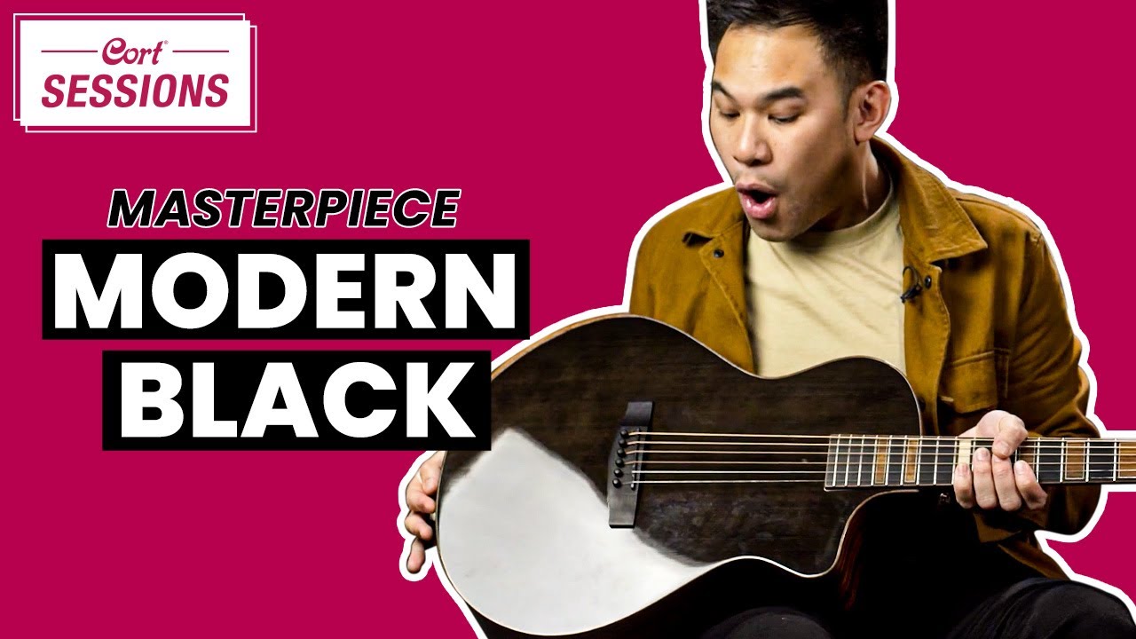 A Stunner From Cort! The Masterpiece Modern Black Acoustic Guitar