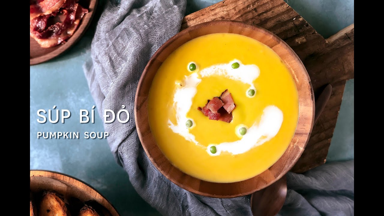 SÚP BÍ ĐỎ HOMEMADE NGON NHƯ NHÀ HÀNG 🥘 PUMPKIN SOUP 🥘  ASMR Cooking