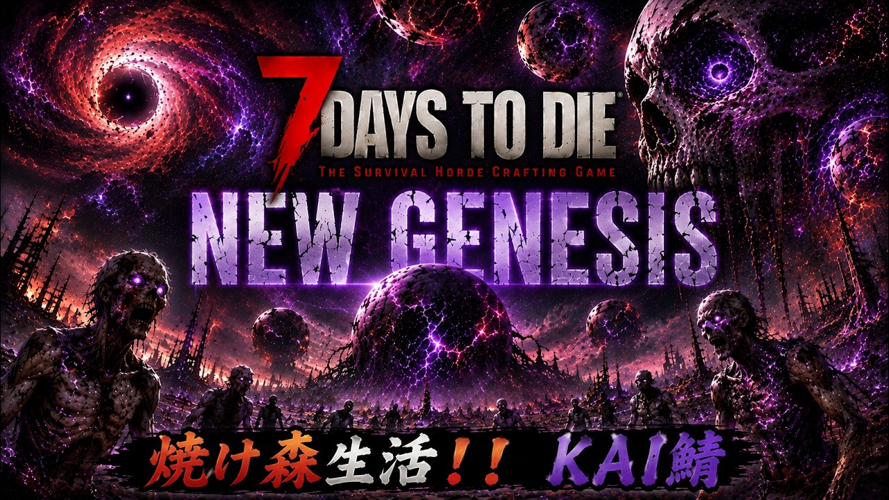 【 #7dtd 】新感覚！？新しいゾンビの世界へ！焼け森生活！#２　マルチ鯖【 #newgenesis  】【 #KAI鯖 】【 #mods 】