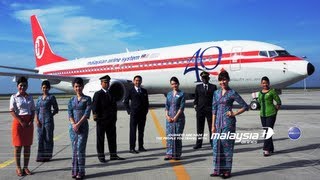 The Painting of Malaysia Airlines Retro Jet