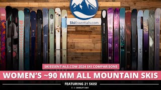 2024 Women's 90 mm All-Mountain Ski Comparison with SkiEssentials.com