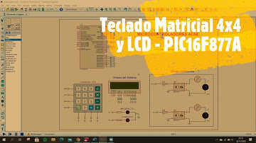 PIC16f877A - Sistema de Control ON/OFF usando Teclado Matricial 4x4 y LCD 2x16
