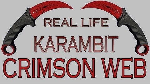 REAL LIFE KARAMBIT CRIMSON WEB!? I TRIED!