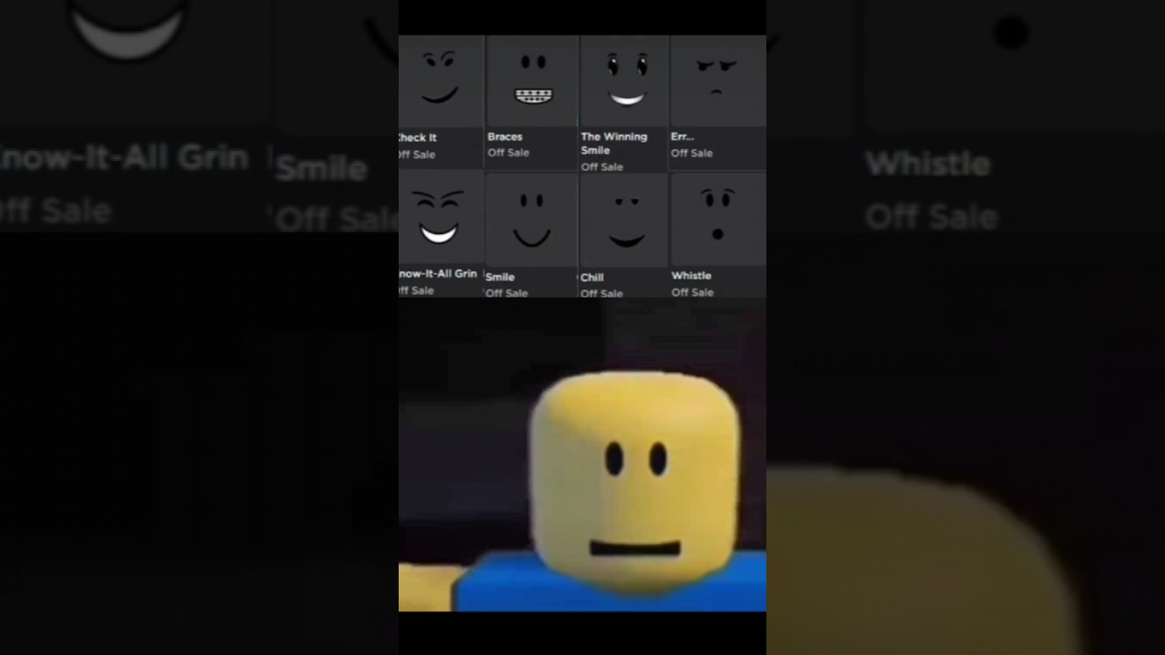 Когда вспомнил, что недавно удалили классические лица... | Roblox Delete classic faces.. 