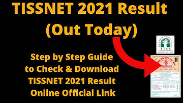 TISSNET 2021 Result (Out Today) - Steps To Check & Download TISSNET 2021 Result Online Official Link