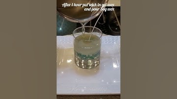 Gel wax candle making at home DIY of gel wax candle making❤️ #youtubeshorts #candles #trendingshorts