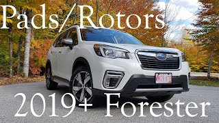 How to change rear brake pads and rotors on a 2019+ Subaru Forester