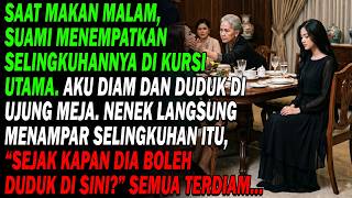 Makan malam, suami dudukkan selingkuhan di kursi utama 😡. Aku diam, nenek langsung menamparnya 😱🍽️.