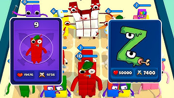 Merge Number Cube Color Block + Alphabet Lore Transformed - Merge Simulator Battles ⭐ 123456789