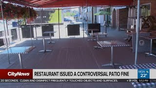 Ottawa restaurant issued controversial patio fine
