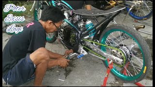 Intip pak poter nyobain motor ninja tun up # SIRKUIT GDS KlATEN