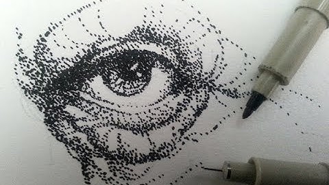 How to draw & shade with stippling, stipples, or dots