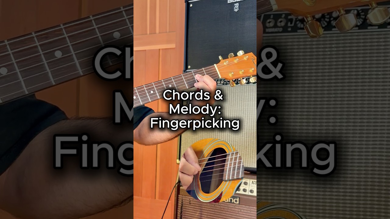Chords & Melody: Fingerpicking — A → Em7 → D → A Acoustic Guitar Chord Progression 