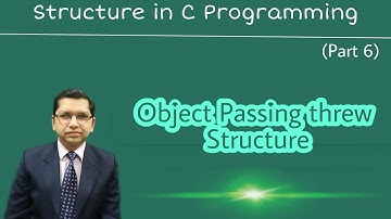 Objects in Structure | Structure in C Programming (Part 6) | By Professor Pankaj Gupta | BIIT