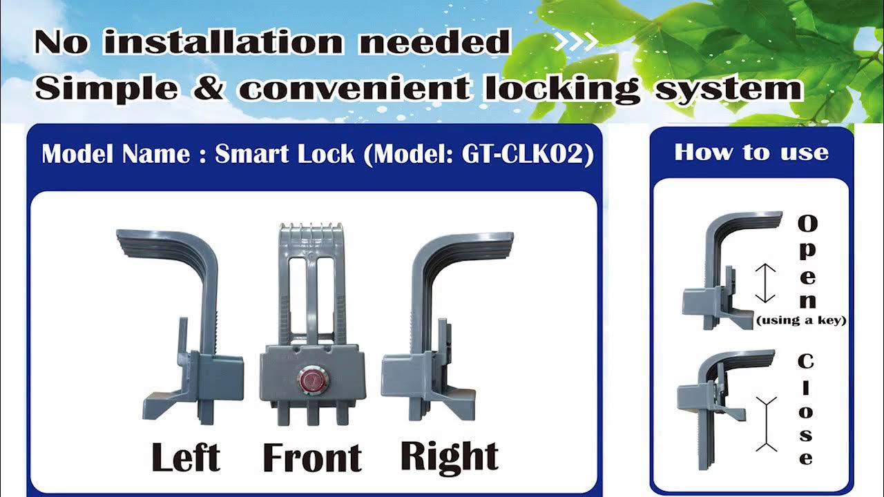 Wheelie bin locking device Smart Lock YouTube