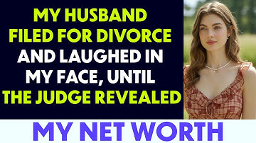My Husband Filed For Divorce And Laughed In My Face — Until The Judge Revealed My Net Worth...