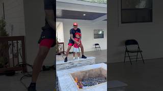 Dad teaches son how to be a fireman #shorts