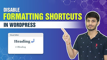 How To Disable Visual Editor Formatting Shortcuts In WordPress | WordPress Tutorials