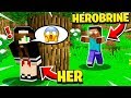 SHE **SUMMONED** HEROBRINE in HER Minecraft World...