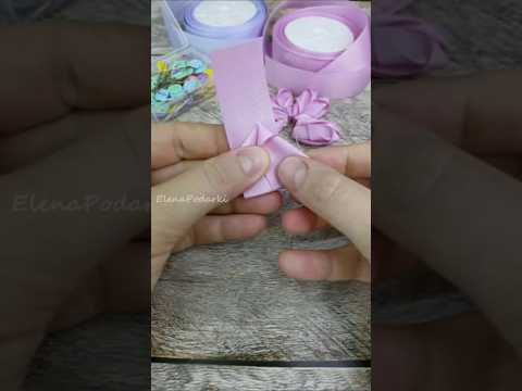 CRAFT FLOWER IDEA ❄️ Delicate Ribbon Flowers 🌸 #craft #creative #ideas #handmade