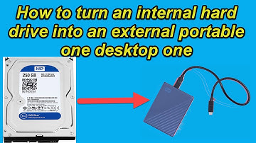 How to turn an internal desktop  hard drive into an external & portable