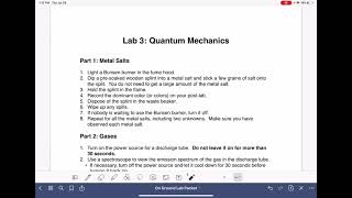 Lab 3 (Quantum mechanics) post-lab tutorial