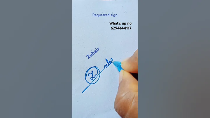 zubair #signaturecreator #art #autograph #calligraphy #sign#signature#youtubeshorts .