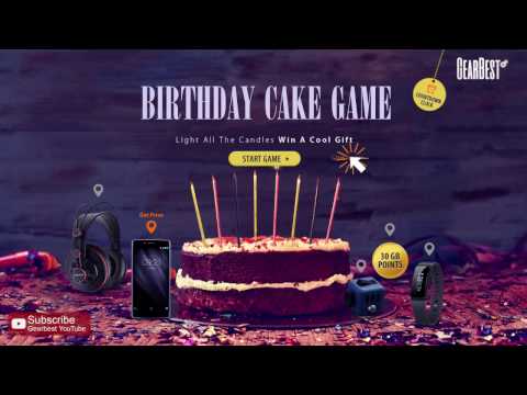 How to play 3rd birthday cake game at Gearbest?