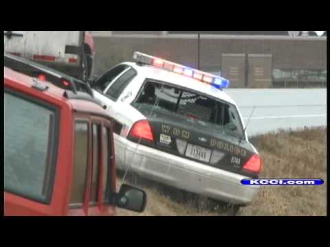 Cars Slide Down City Streets