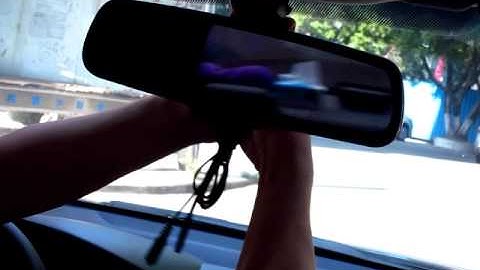 Car Rear-View Mirror Monitor Installation Video