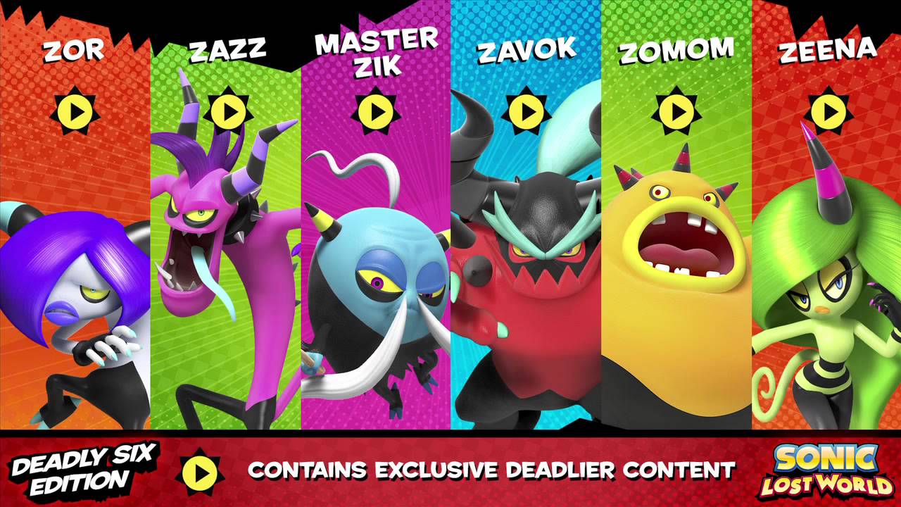 Sonic Lost World Villains Names Sonic Lost World Villains Names