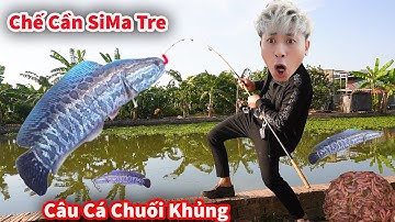 Cáo Ca - Chế  Tạo Cần SiMa Tre Bằng Bút Bi Câu Cá Chuối Hoa Và Bắt Rươi