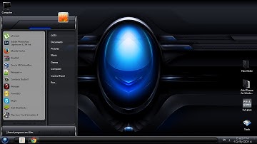 DeatStar Blue and Red Windows 7 custom theme