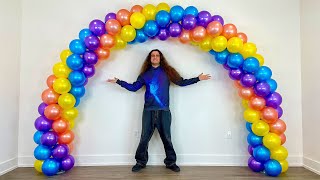 Spiral Balloon Arch How To! No Stand | Decoration Idea