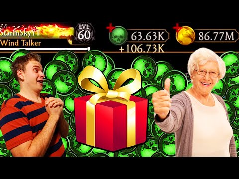 MK Mobile. I Got 107,000 Souls for Buying a Present for My Grandma!