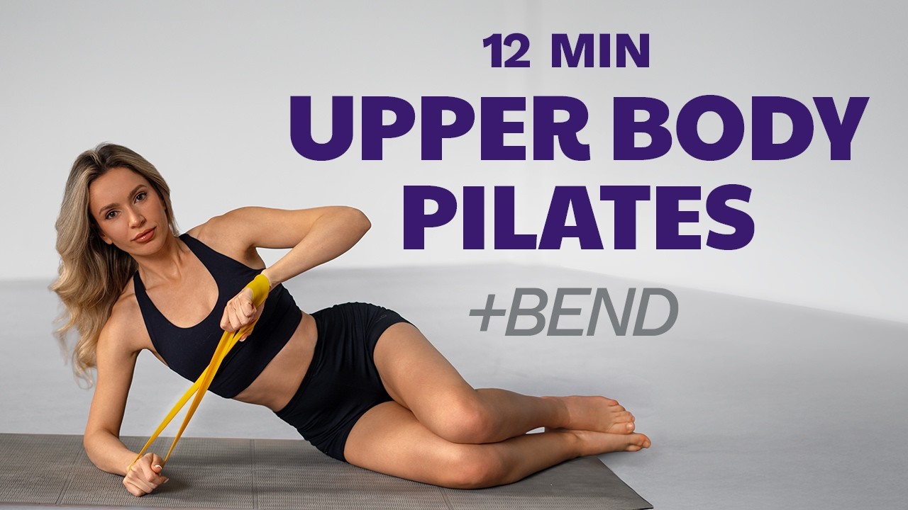 12-Min NO REPEAT Upper Body Pilates + Band | Arms, Back & Core Sculpt