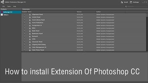 How to install extension photoshop