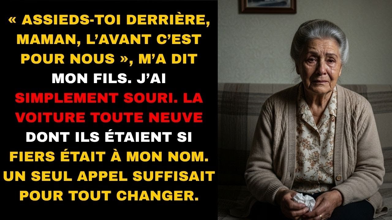 On M’a Mise à l’Arrière — Mais Ils Ont Oublié Qui Payait la Voiture de Famille