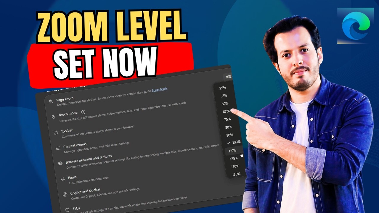 How To Set Default Zoom Level in Microsoft Edge (Fix Page Zoom Issue ...