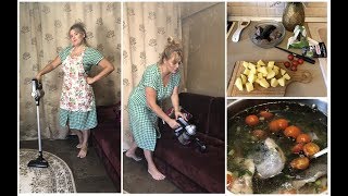 ВЛОГ/УБОРКА МОИМ НОВЫМ ПЫЛЕСОСОМ РЕДМОНД/РЕЦЕПТ УХИ ИЗ ФОРЕЛИ/ЧТО С БУКВОЙ Ж