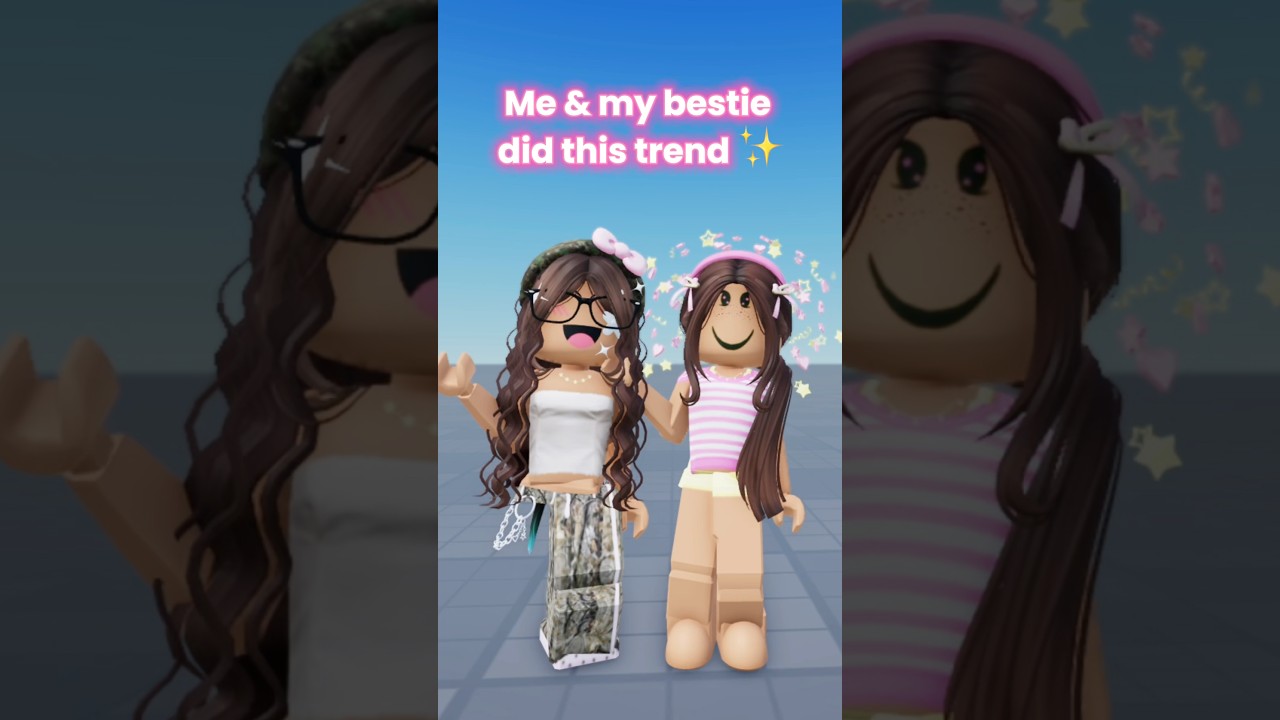 Me and my bestie did this trend!-✨😳😚 @itsscoral #roblox #robloxshorts