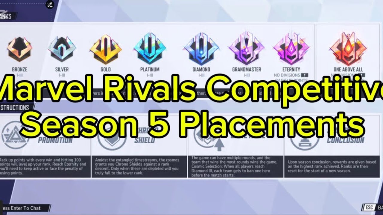 Marvel Rivals Positioning Marvel Rivals Season 5 Competitive Placement Matches #1 - YouTube