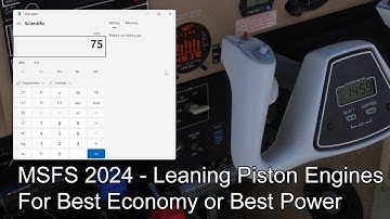 MSFS 2024 - Leaning Piston Engines For Best Economy or Best Power
